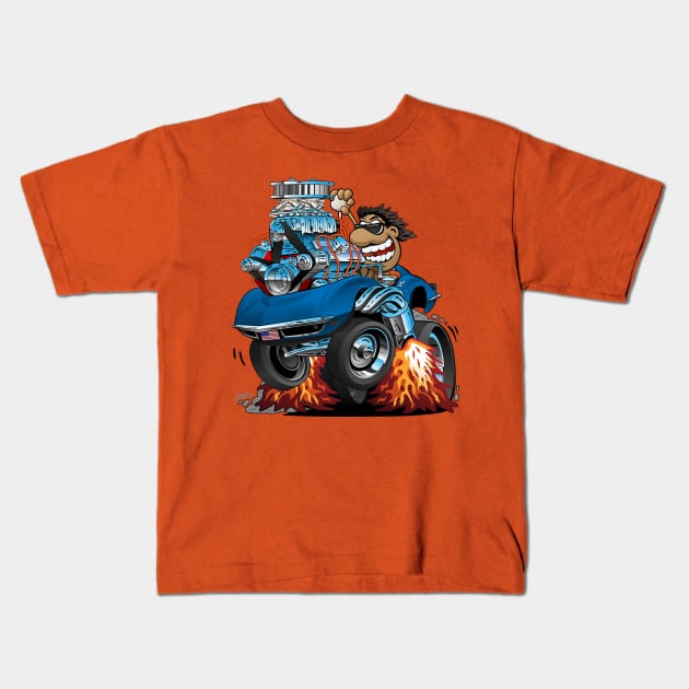 Classic 69 American Sports Car Cartoon Classic Car Kids T